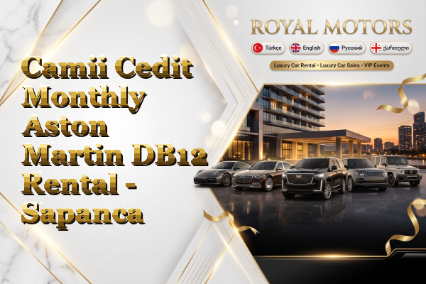 Camii Cedit Monthly Aston Martin DB12 Rental - Sapanca