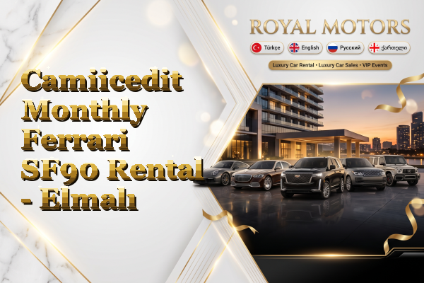 Camiicedit Monthly Ferrari SF90 Rental - Elmalı