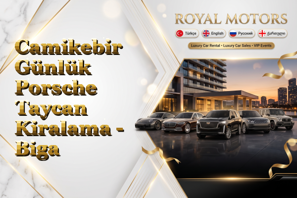 Camikebir Günlük Porsche Taycan Kiralama - Biga