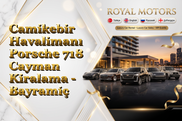 Camikebir Havalimanı Porsche 718 Cayman Kiralama - Bayramiç
