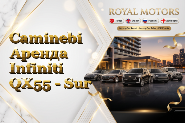 Caminebi Аренда Infiniti QX55 - Sur