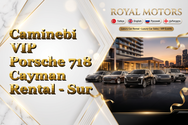 Caminebi VIP Porsche 718 Cayman Rental - Sur