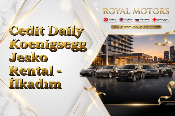 Cedit Daily Koenigsegg Jesko Rental - İlkadım