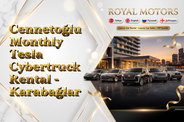 Cennetoğlu Monthly Tesla Cybertruck Rental - Karabağlar