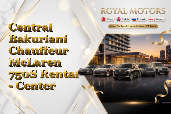 Central Bakuriani Chauffeur McLaren 750S Rental - Center