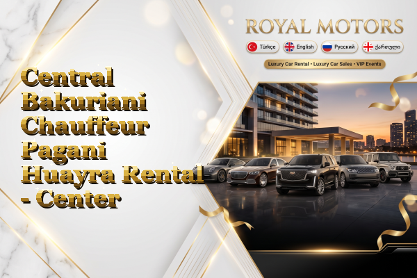 Central Bakuriani Chauffeur Pagani Huayra Rental - Center