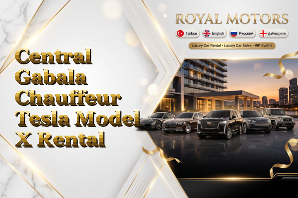 Central Gabala Chauffeur Tesla Model X Rental