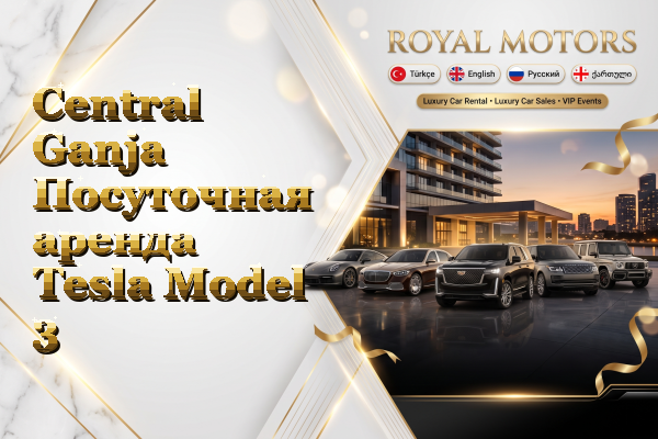 Central Ganja Посуточная аренда Tesla Model 3