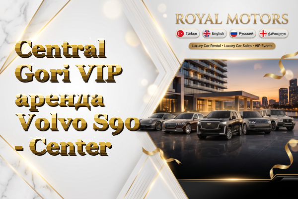 Central Gori VIP аренда Volvo S90 - Center