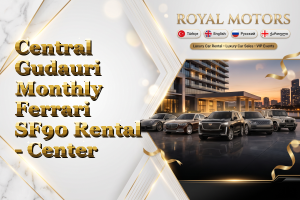 Central Gudauri Monthly Ferrari SF90 Rental - Center