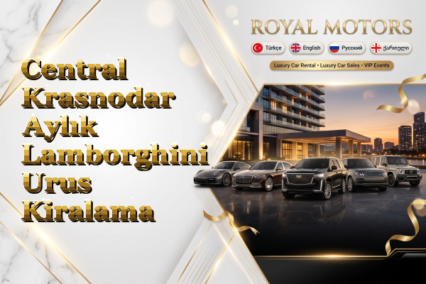 Central Krasnodar Aylık Lamborghini Urus Kiralama