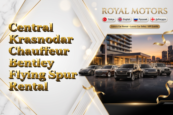 Central Krasnodar Chauffeur Bentley Flying Spur Rental