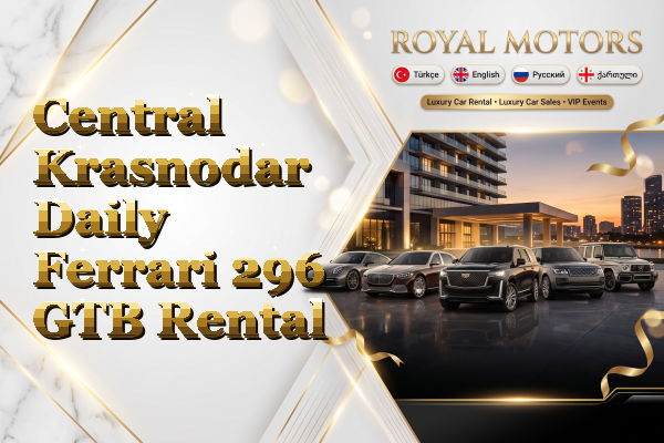 Central Krasnodar Daily Ferrari 296 GTB Rental