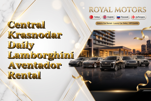 Central Krasnodar Daily Lamborghini Aventador Rental