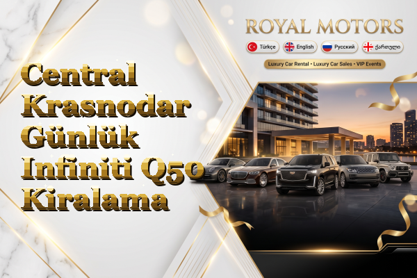 Central Krasnodar Günlük Infiniti Q50 Kiralama