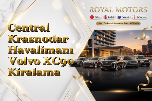 Central Krasnodar Havalimanı Volvo XC90 Kiralama