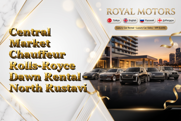 Central Market Chauffeur Rolls-Royce Dawn Rental - North Rustavi