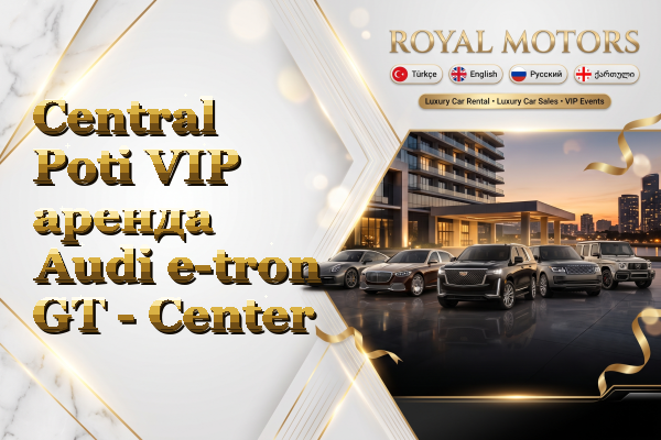 Central Poti VIP аренда Audi e-tron GT - Center