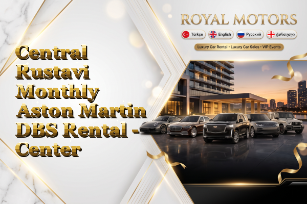 Central Rustavi Monthly Aston Martin DBS Rental - Center