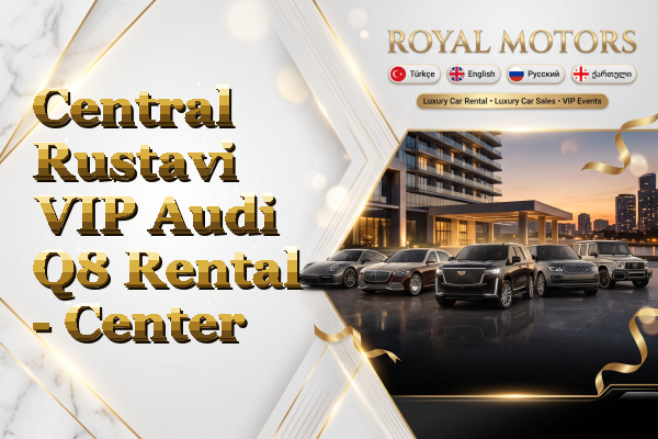 Central Rustavi VIP Audi Q8 Rental - Center