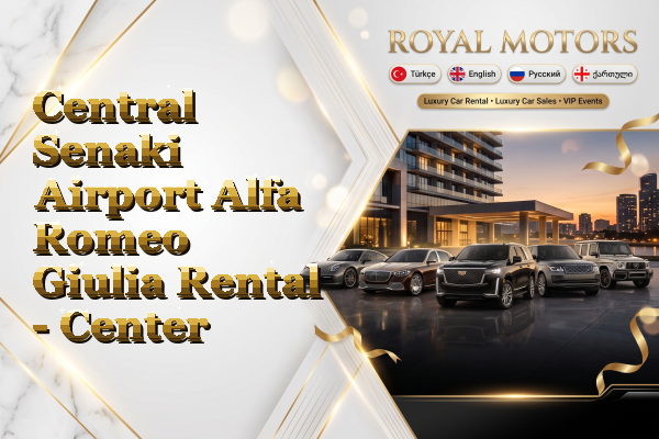 Central Senaki Airport Alfa Romeo Giulia Rental - Center