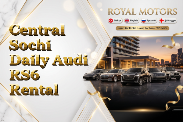 Central Sochi Daily Audi RS6 Rental