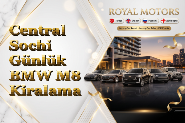 Central Sochi Günlük BMW M8 Kiralama