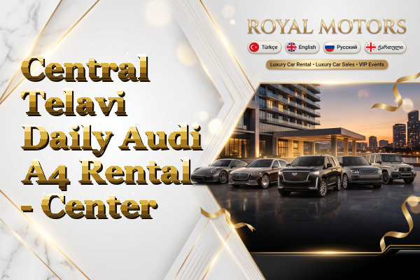 Central Telavi Daily Audi A4 Rental - Center