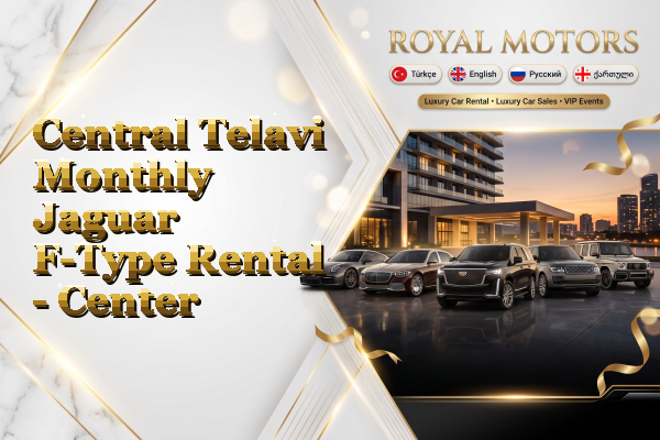 Central Telavi Monthly Jaguar F-Type Rental - Center