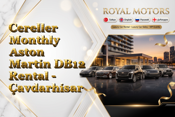 Cereller Monthly Aston Martin DB12 Rental - Çavdarhisar