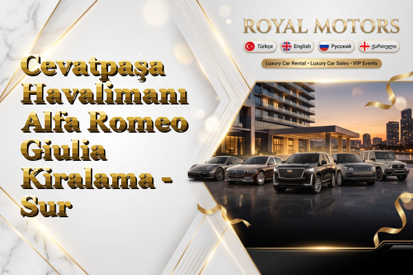 Cevatpaşa Havalimanı Alfa Romeo Giulia Kiralama - Sur