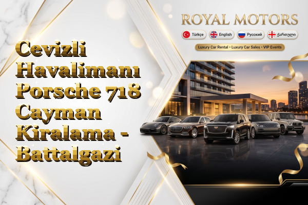Cevizli Havalimanı Porsche 718 Cayman Kiralama - Battalgazi