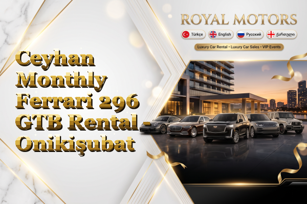 Ceyhan Monthly Ferrari 296 GTB Rental - Onikişubat
