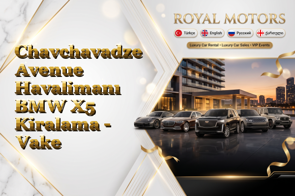 Chavchavadze Avenue Havalimanı BMW X5 Kiralama - Vake