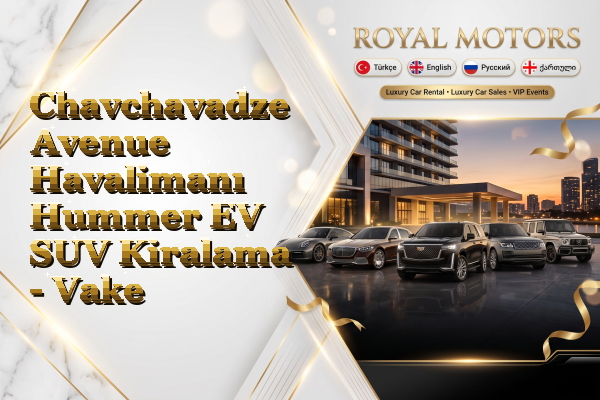 Chavchavadze Avenue Havalimanı Hummer EV SUV Kiralama - Vake
