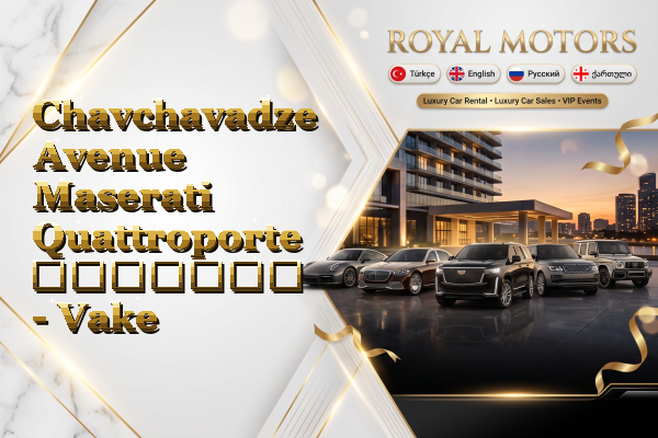 Chavchavadze Avenue Maserati Quattroporte გაყიდვა - Vake