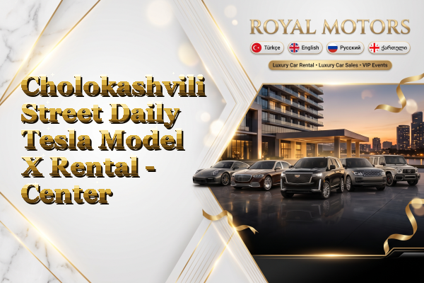 Cholokashvili Street Daily Tesla Model X Rental - Center