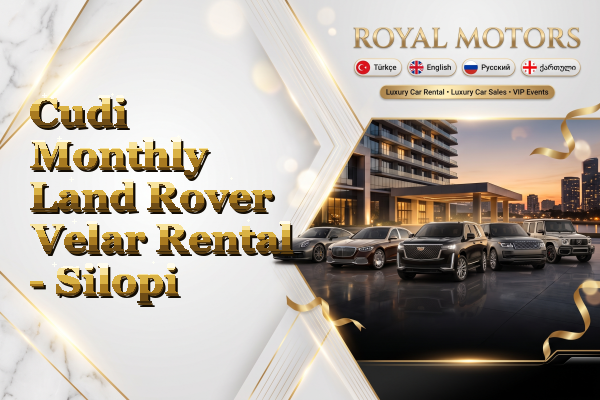 Cudi Monthly Land Rover Velar Rental - Silopi