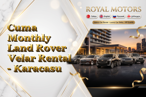 Cuma Monthly Land Rover Velar Rental - Karacasu