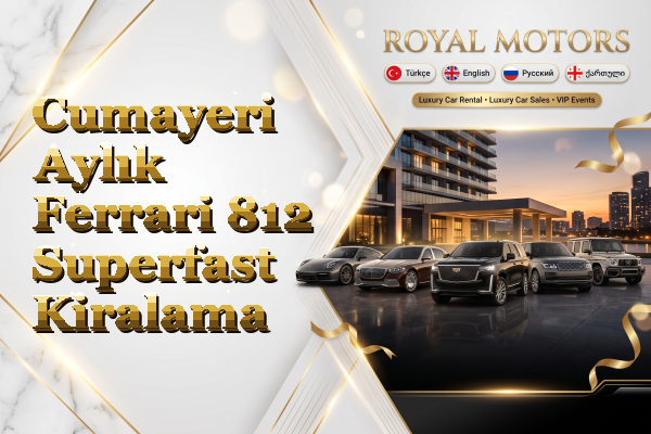 Cumayeri Aylık Ferrari 812 Superfast Kiralama