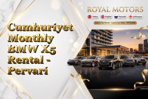 Cumhuriyet Monthly BMW X5 Rental - Pervari