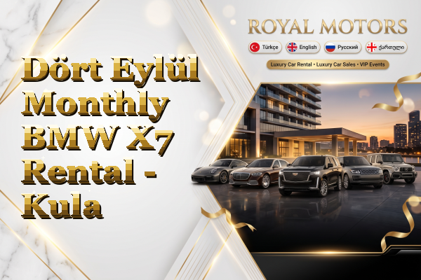Dört Eylül Monthly BMW X7 Rental - Kula