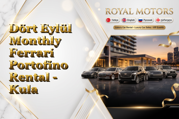 Dört Eylül Monthly Ferrari Portofino Rental - Kula