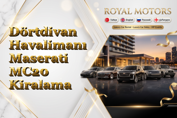 Dörtdivan Havalimanı Maserati MC20 Kiralama