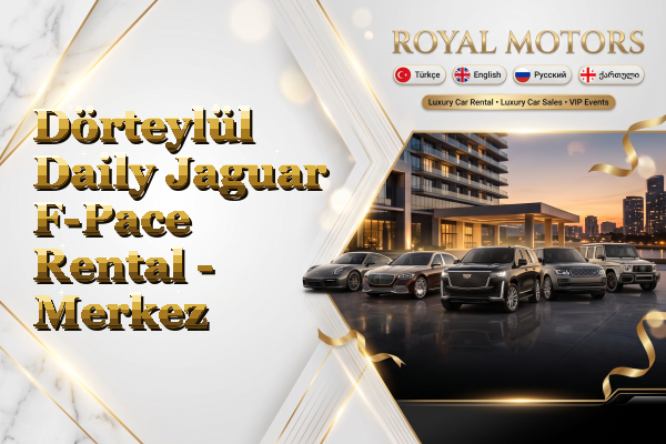 Dörteylül Daily Jaguar F-Pace Rental - Merkez