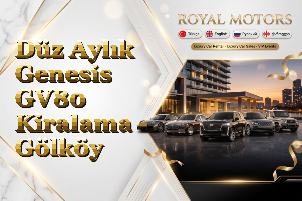 Düz Aylık Genesis GV80 Kiralama - Gölköy