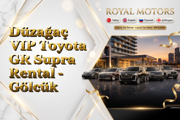 Düzağaç VIP Toyota GR Supra Rental - Gölcük