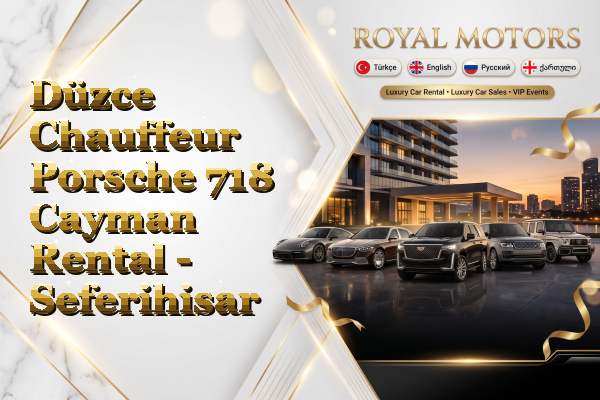 Düzce Chauffeur Porsche 718 Cayman Rental - Seferihisar