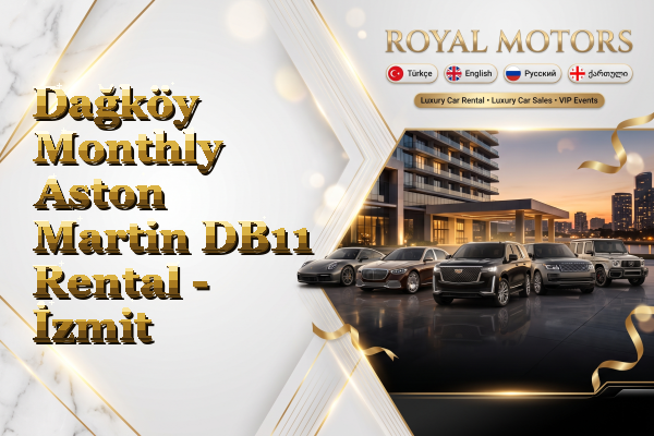 Dağköy Monthly Aston Martin DB11 Rental - İzmit