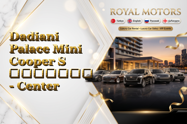 Dadiani Palace Mini Cooper S გაყიდვა - Center